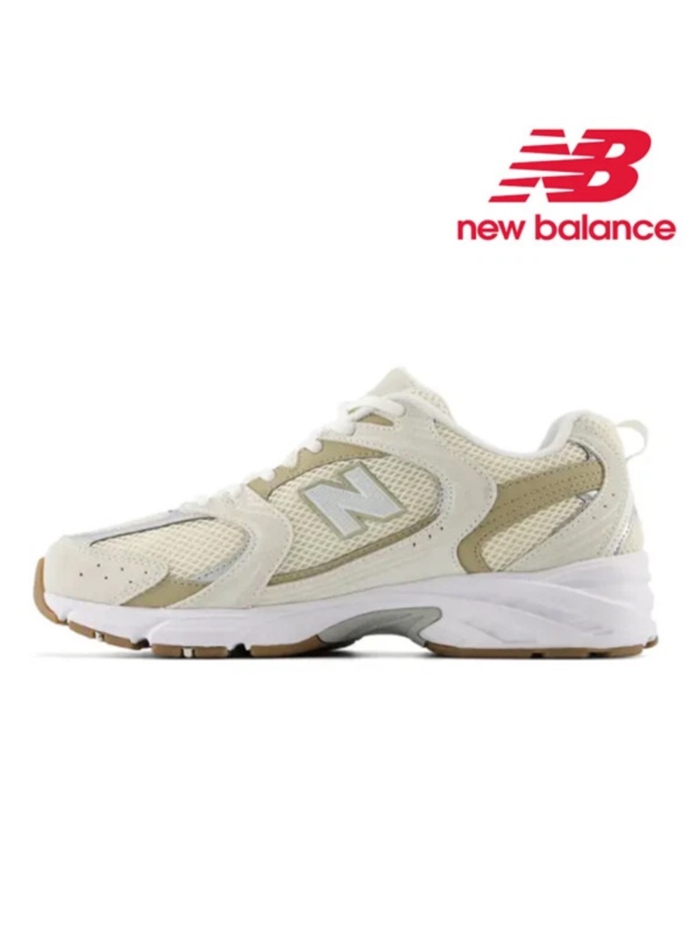 New Balance Beige and White 530- Running Sneakers - Picture 9 of 10